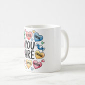 Inspirerend Zelf Liefde Christelijke Quote Koffiemok (Voorkant rechts)
