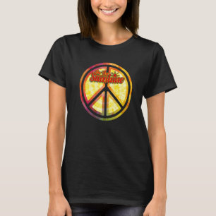 Inspirerend zijn de Sunshine Tie Dye Grafisch Peac T-shirt
