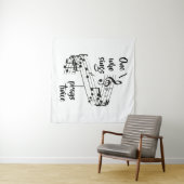 Inspirerend Zing en Bid Quote Wandkleed (In Situ (horizontaal))