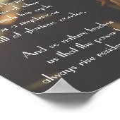 Inspirerend zonnegedicht | Foto Poster (Hoek)