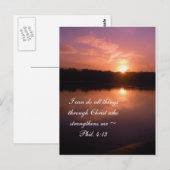 Inspirerend zonsopgang briefkaart (Voorkant / Achterkant)