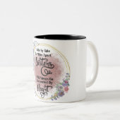 Inspirerend zusje Quote Two-Tone Koffee Mok (Voorkant rechts)