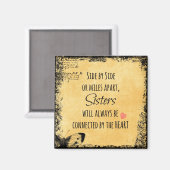 Inspirerend zuster Quote Magneet (Voorkant / Achterkant)
