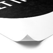 Inspirerend zwart-wit laat het los poster (Hoek)