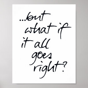 Inspirerend-zwart-witscandi-typografisch Poster