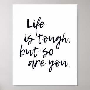 Inspirerend-zwart-witscandi-typografisch Poster