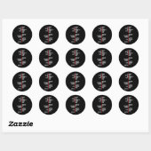 Inspirerend zwarte geschiedenisleiders ronde sticker (Vel)