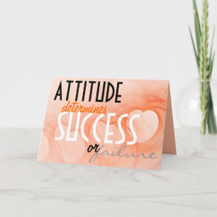 Inspirerende Attitude...Succes Oranje Harten Kaart