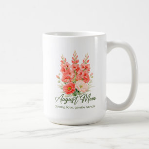 Inspirerende augustus geboortebloem Moeder Wrap Koffiemok