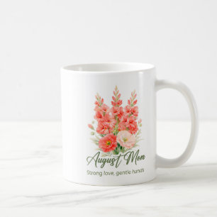 Inspirerende augustus geboortebloem Moeder Wrap Koffiemok