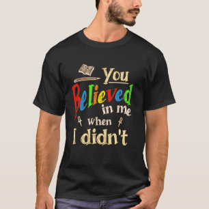 Inspirerende Autisme Onderwijs Citaat Docent Waard T-shirt