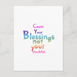 Inspirerende berichten voor betere dagen briefkaart