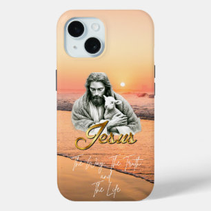 Inspirerende Bijbel Zonsondergang Zeegezicht Jezus