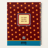 Inspirerende  bloemen bloeien gepersonaliseerd ple planner (Achterkant)