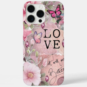 Inspirerende bloemen iPhone 16 pro max hoesje