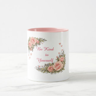 Inspirerende bloemenmok mok