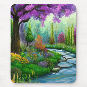 Inspirerende boslandschappen muismat