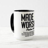 Inspirerende christelijke Bijbelvers Mok (Voorkant links)