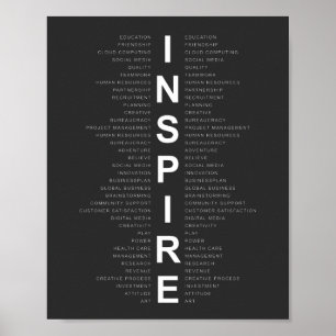 Inspirerende Citaat voor Kantoor, het Werk en Huis Poster