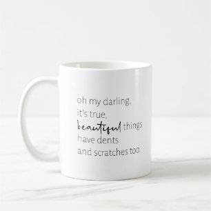 Inspirerende Citatemok Zwart en Wit Koffiemok