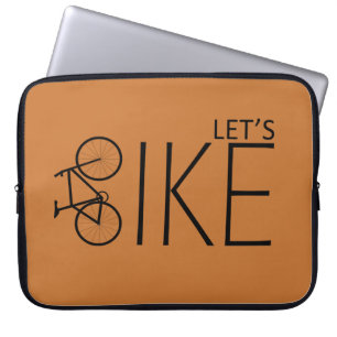 inspirerende citaten over fietsen laptop sleeve