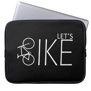 inspirerende citaten over fietsen laptop sleeve