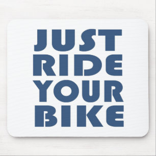inspirerende citaten over fietsen muismat