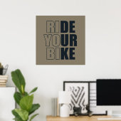 inspirerende citaten over fietsen poster (Thuiskantoor)