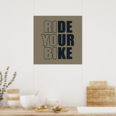 inspirerende citaten over fietsen poster (Keuken)