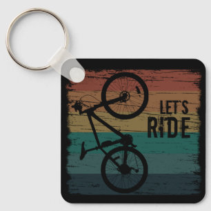 inspirerende citaten over fietsen sleutelhanger