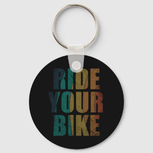 inspirerende citaten over fietsen sleutelhanger