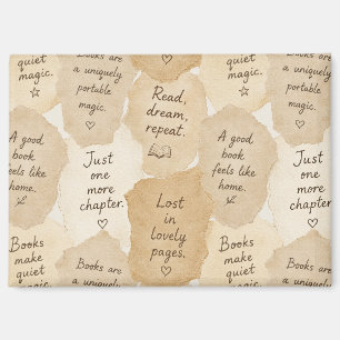 Inspirerende Crème Boeken Magie   Magneet
