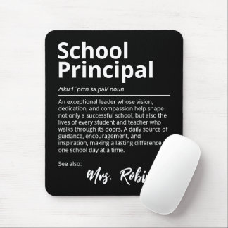 Inspirerende definitie van schooldirecteur in het  muismat