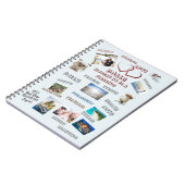 Inspirerende Doelen Visie Bord Collage Foto's Notitieboek (Linkerzijde)