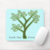 Inspirerende Earth Day Tree Muismat (Met muis)