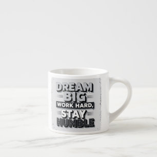 Inspirerende en Motiverende Typografie Citaat Kuns Espresso Kop