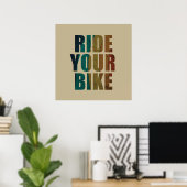 inspirerende fietsquotes poster (Thuiskantoor)