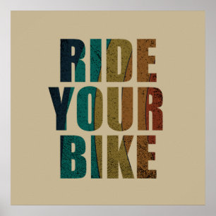 inspirerende fietsquotes poster