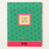 Inspirerende  Floral Glow Gepersonaliseerde Plezie Planner (Achterkant)