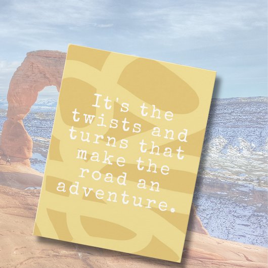 Inspirerende gele Abstracte briefkaart