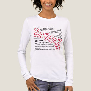 Inspirerende geloofsworden Tri-Blend shirt