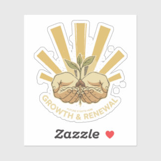 Inspirerende Groei & Vernieuwing | Kwaliteitvolle Sticker