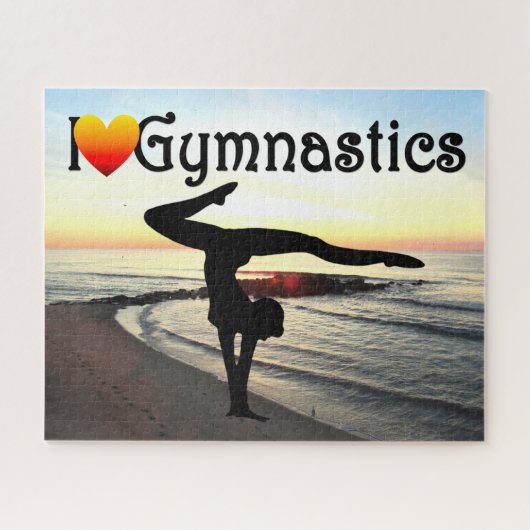 INSPIRERENDE IK HOU VAN GYMNASTIEK PUZZEL LEGPUZZEL (Horizontaal)
