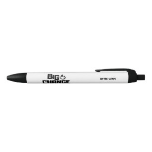 Inspirerende Kleine Overwinningen Grote Veranderin Zwarte Inkt Pen