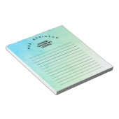 Inspirerende leiders van morgen - Custom Name Teac Notitieblok (Schuin)