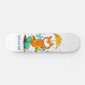 Inspirerende lentevos met paraplu skateboard (Horizontaal)