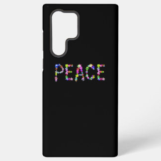 Inspirerende Levendige Typografie | Vrede Liefde E Samsung Galaxy Hoesje