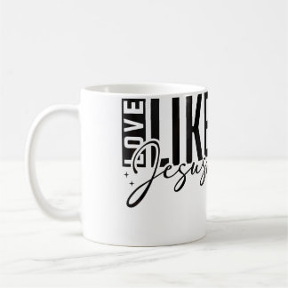 Inspirerende Liefde Als Jezus Aanmoedigende Christ Koffiemok