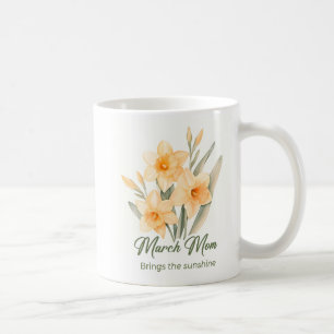 Inspirerende maart geboortebloem mama wrap koffiemok