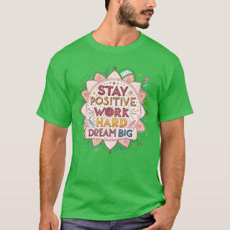 Inspirerende Mandala met Motiverende Citaten vrj T-shirt